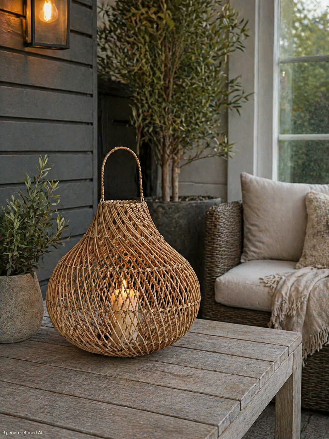 Lanterne Nature - H 30cm Fait main