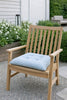 Coussin de chaise avec rembourrage - Rayures bleues 40x40 cm