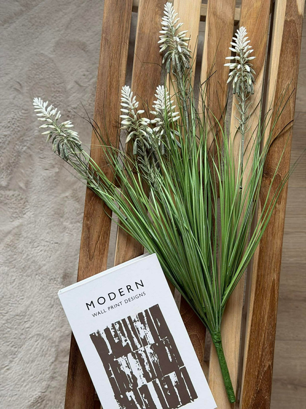 Lupin Blanc en bouquet pour intérieur et extérieur - 70 cm