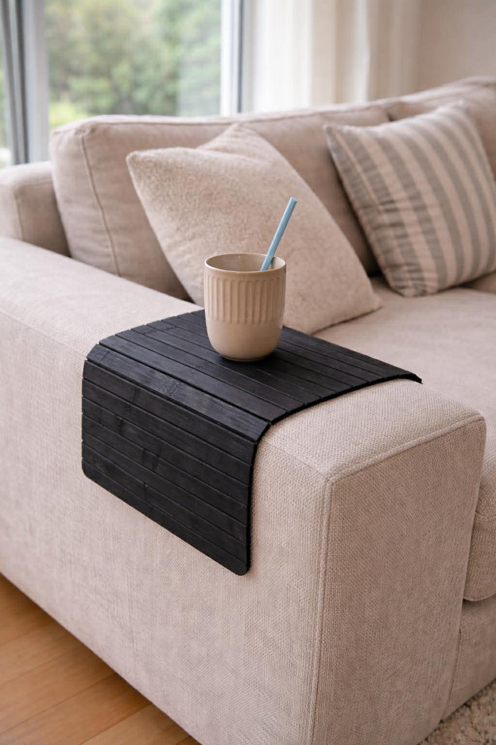 Plateau pour accoudoir - Bambou noir