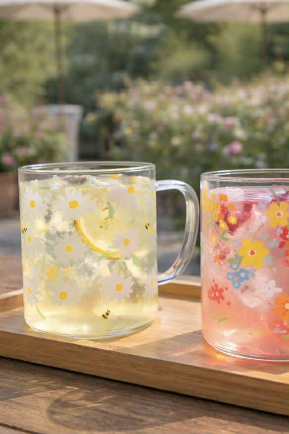 Tasse en verre Summer - Color mix