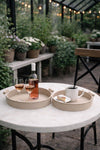 Ensemble de plateaux en métal - Lot de 2 pièces