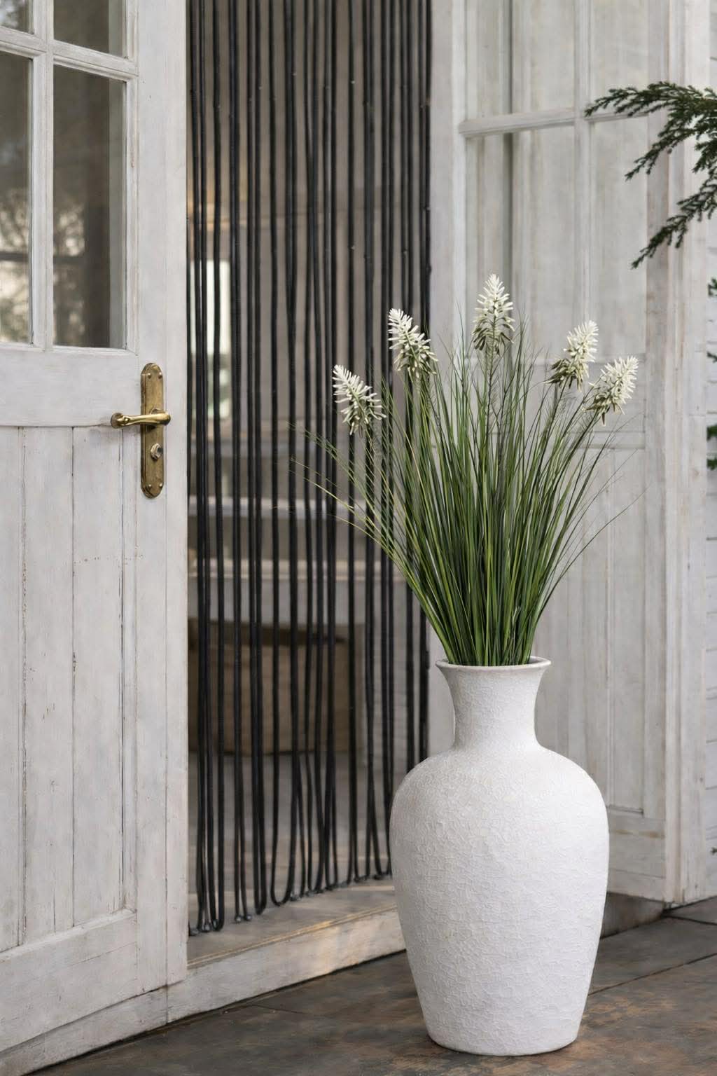 Lupin Blanc en bouquet pour intérieur et extérieur - 70 cm