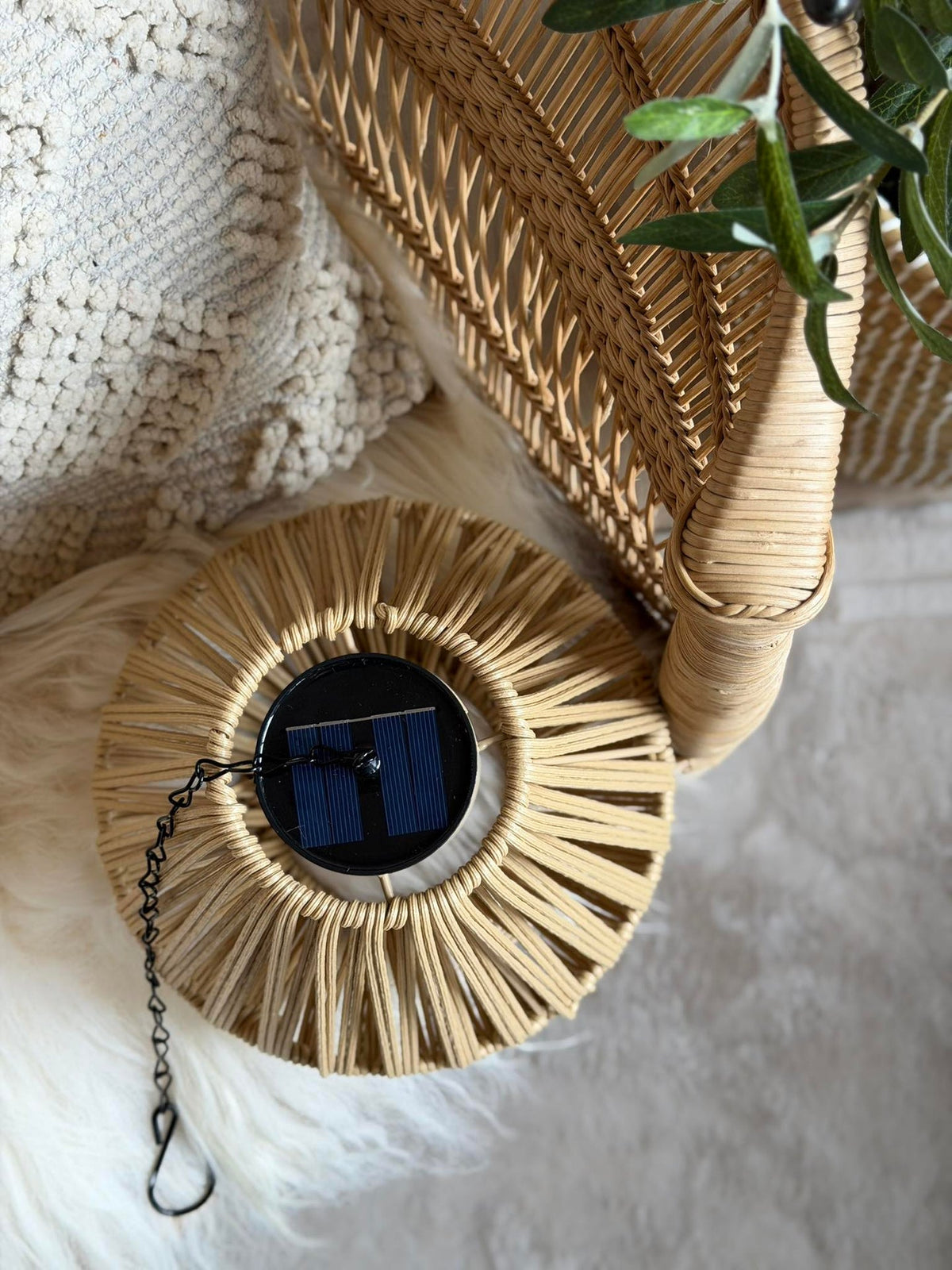 Lampe Marie Solar - Naturel