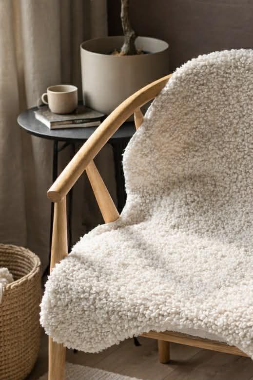 Peau de mouton imitation - Blanc bouclé