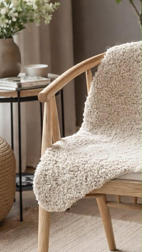 Peau de mouton imitation - Bouclé naturel