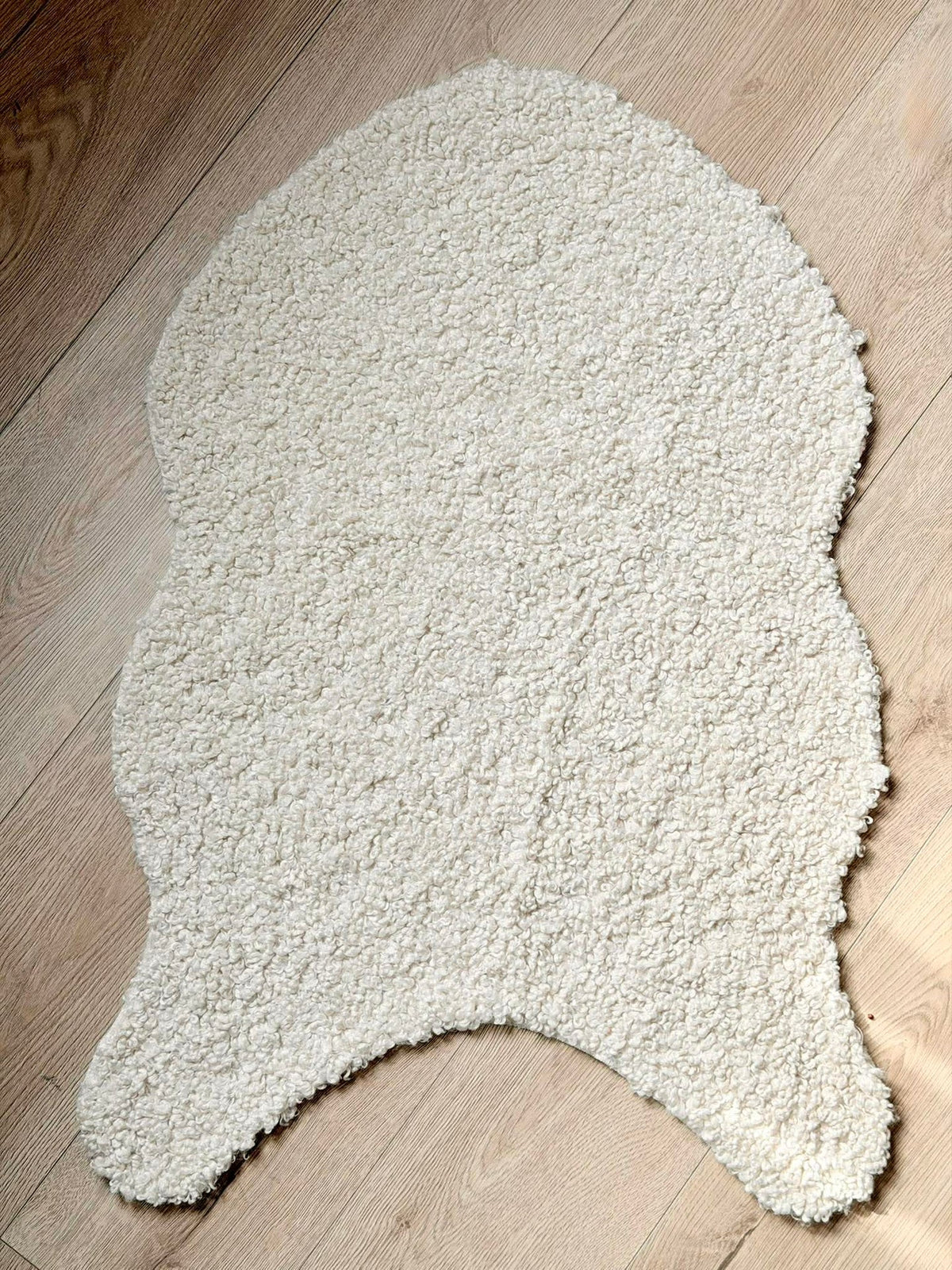 Peau de mouton imitation - Blanc bouclé