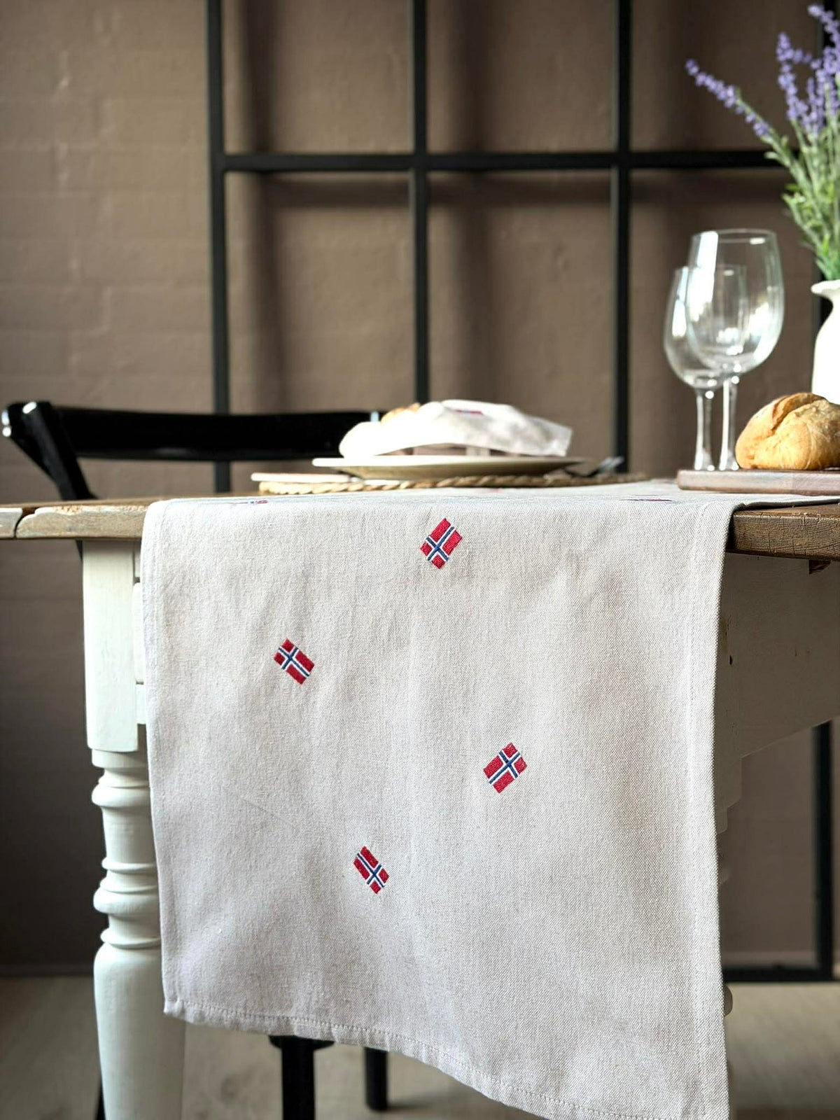 Chemin de table avec drapeaux norvégiens – Plusieurs tailles