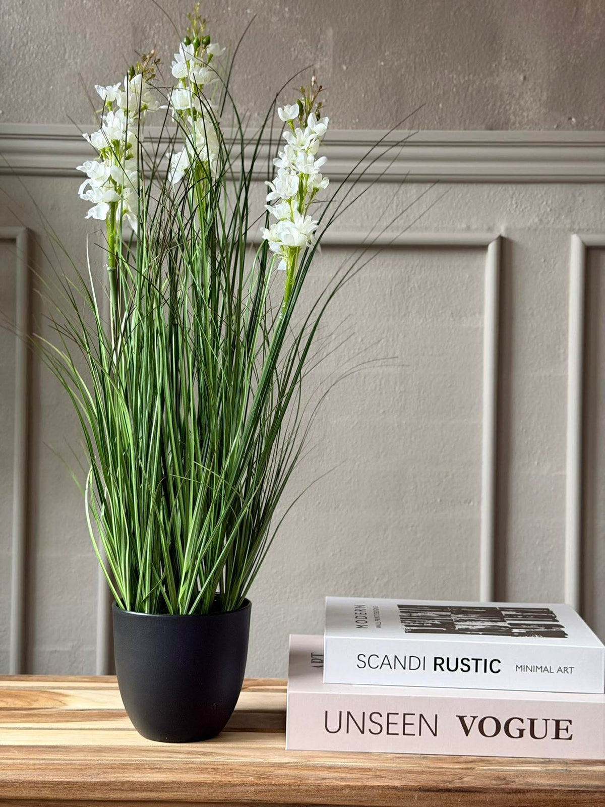 Lupin blanc en pot pour intérieur et extérieur - 60 cm
