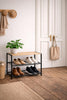 Étagère à chaussures avec 2 niveaux