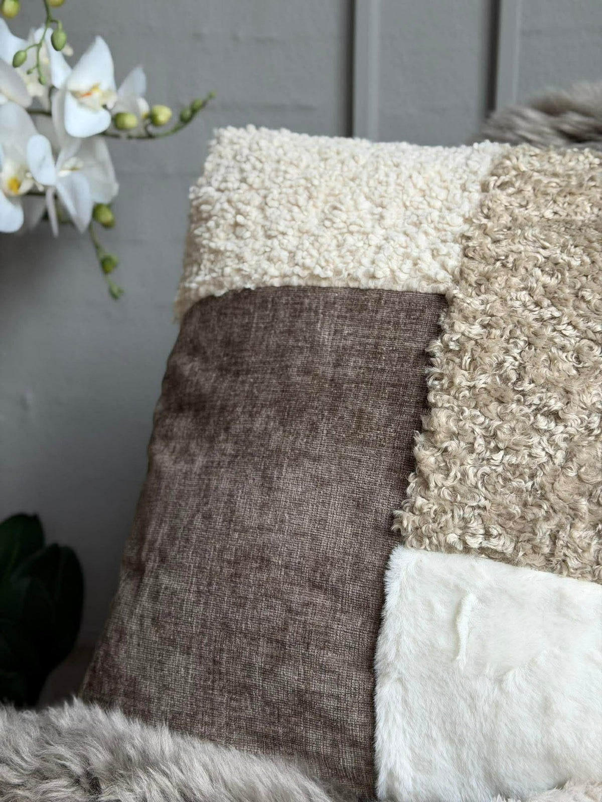 Coussin garni 45x45 cm - Chenille