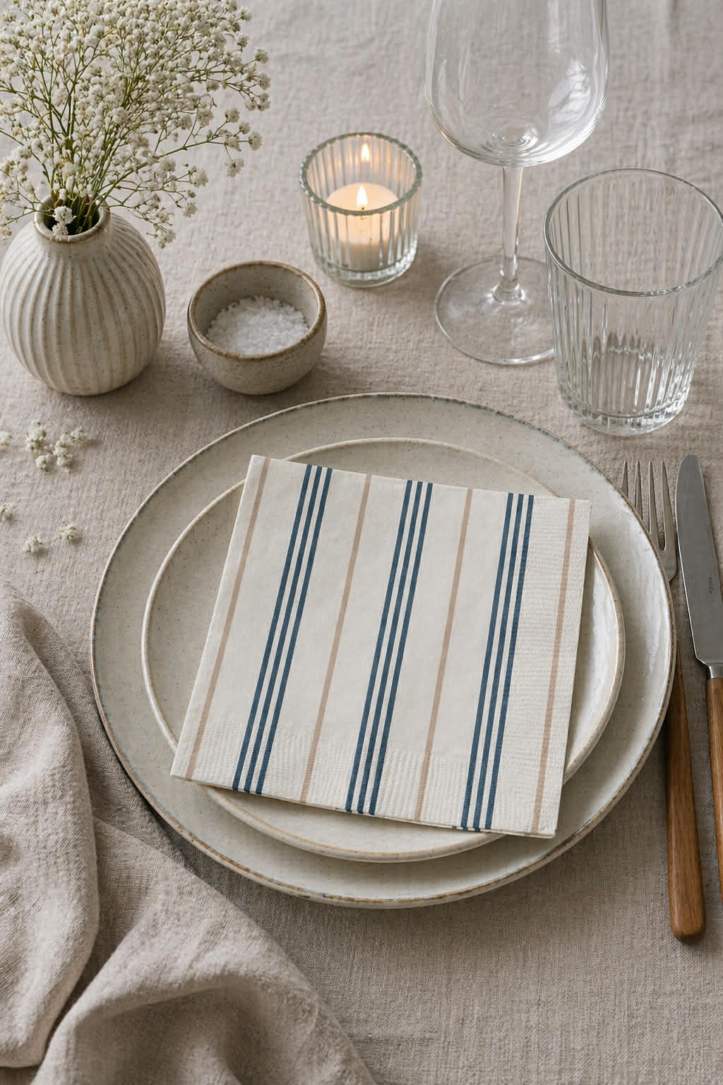 Serviettes Nordic beige - 20 pcs