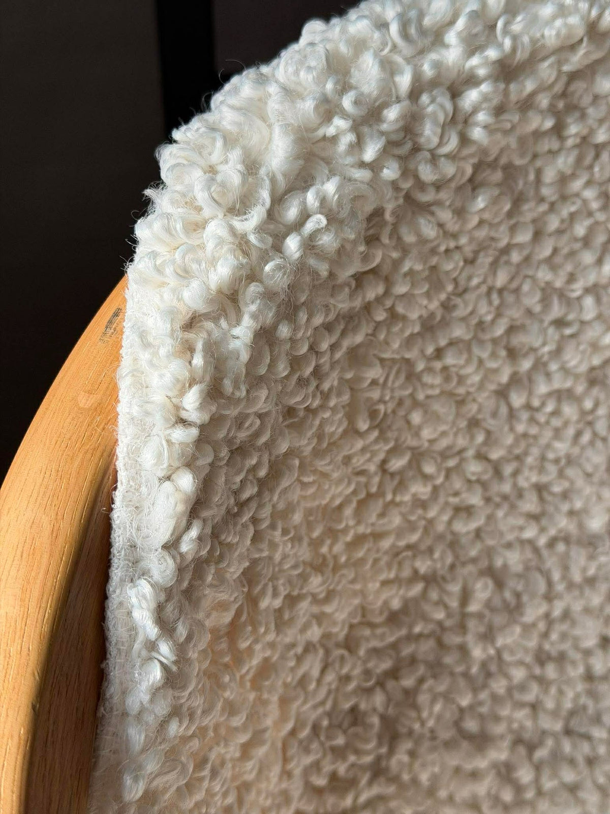 Peau de mouton imitation - Blanc bouclé