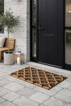 Tapis de porte en coco - Motif éventail