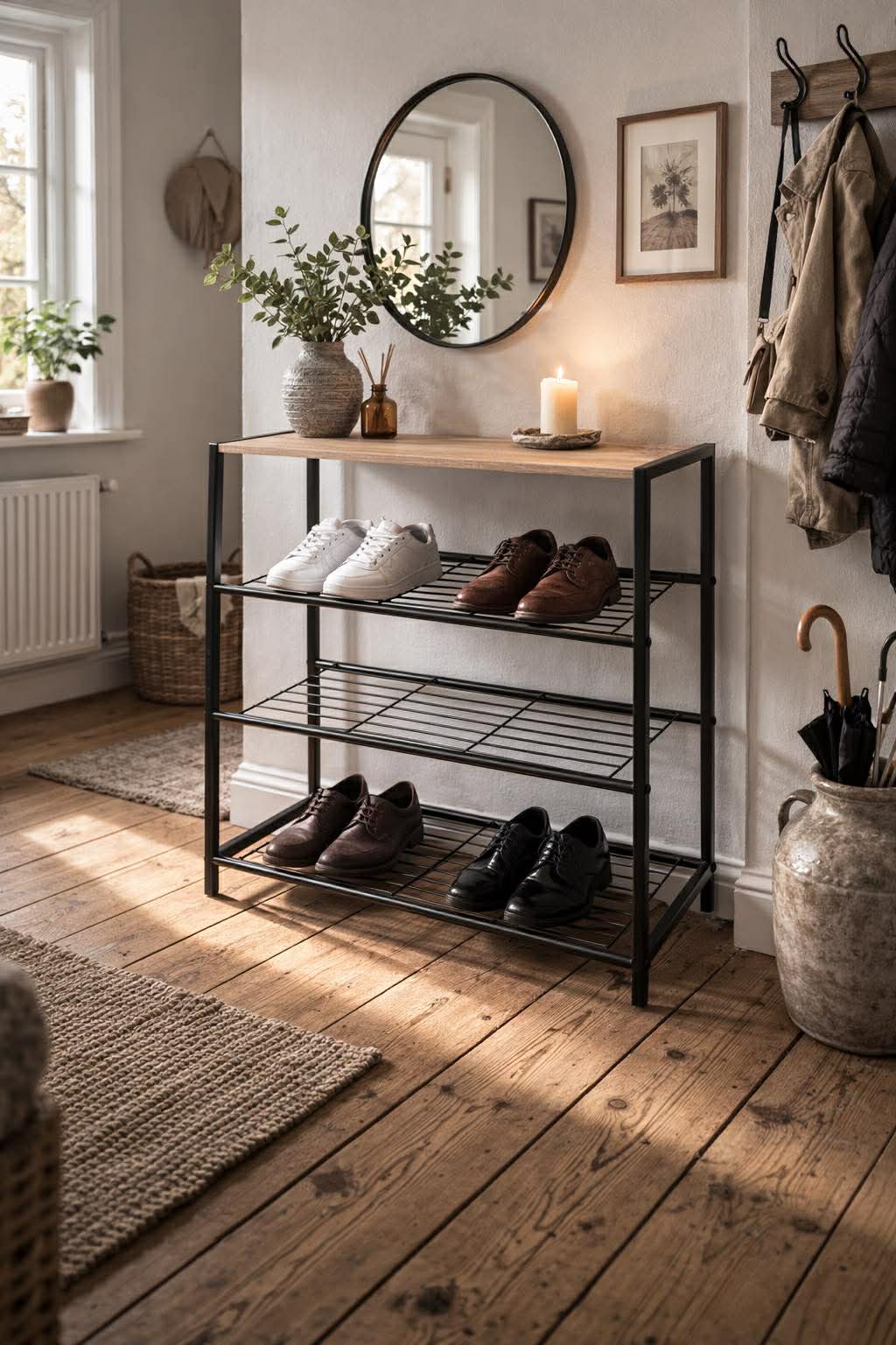 Meuble à chaussures avec 3 étagères