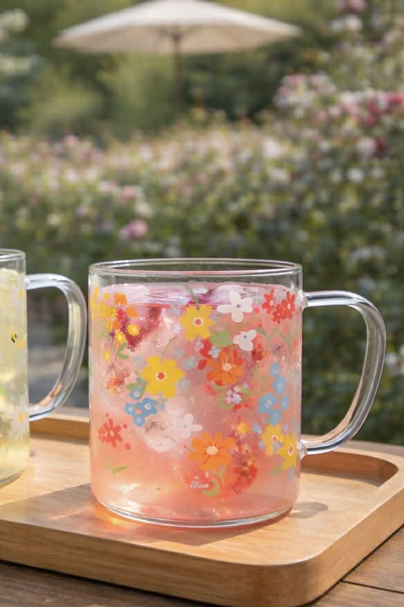Tasse en verre Summer - Color mix