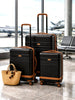 Ensemble de valises noir/marron - Lot de 3 pièces