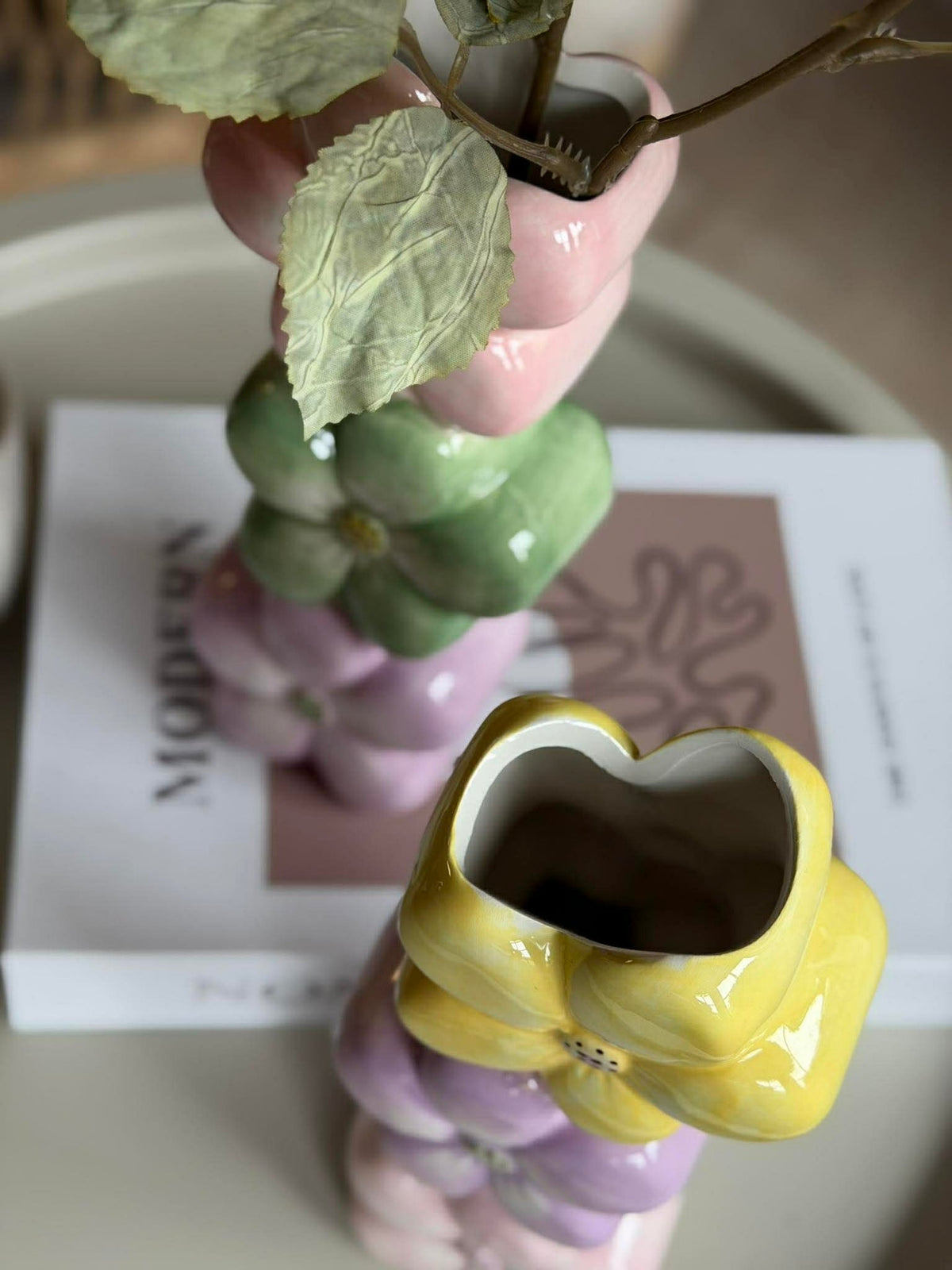 Vase aux fleurs pastel - Color mix