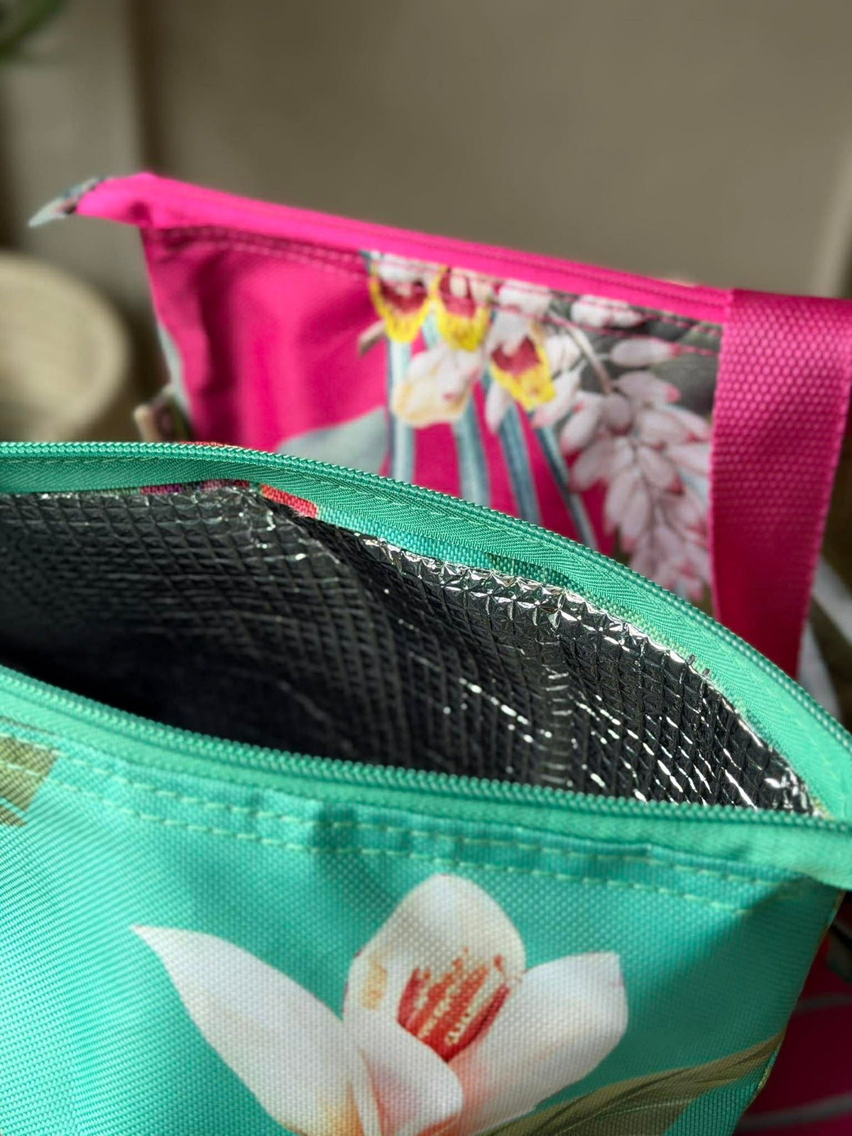 Sac isotherme avec fleurs - Plusieurs couleurs
