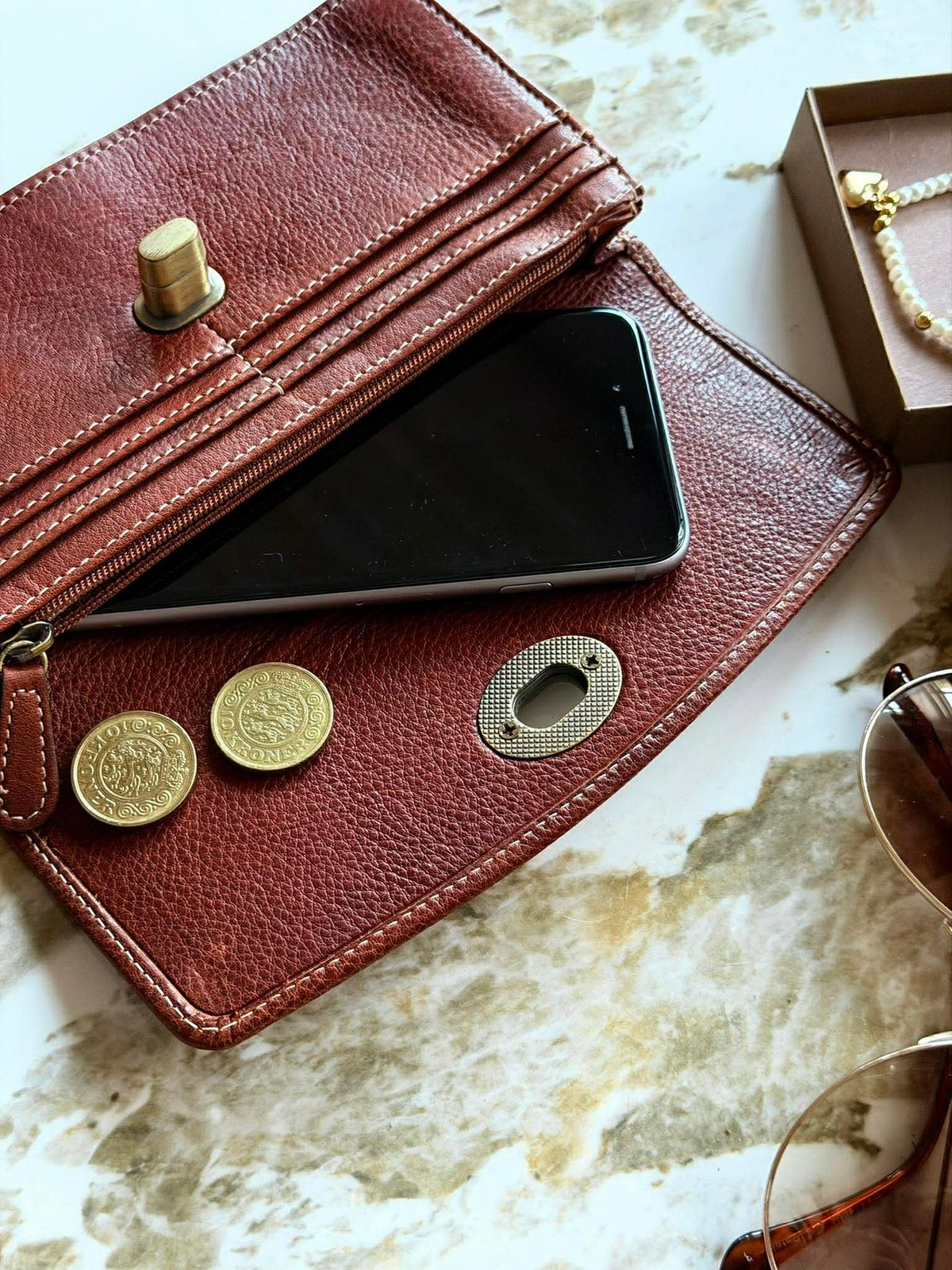Portefeuille Moa Big Cognac - 2e choix