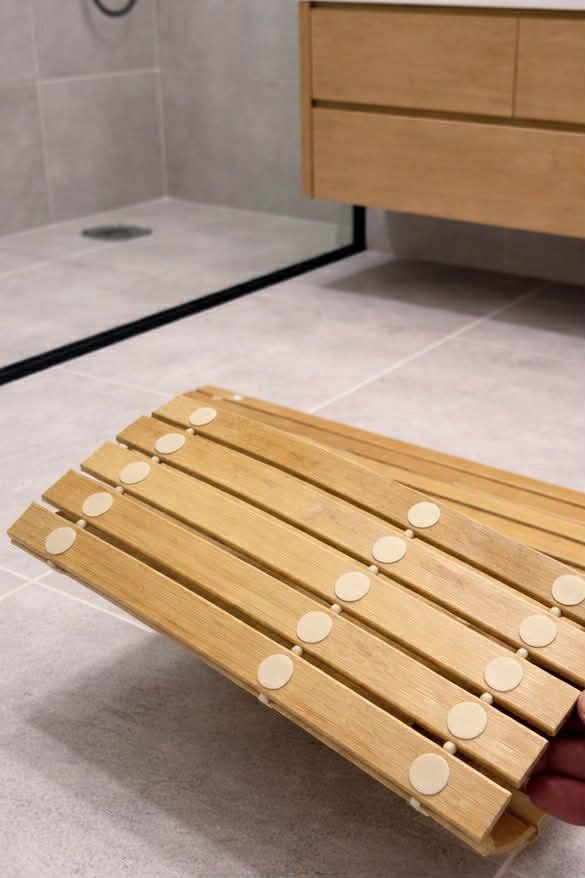 Tapis de bain en bambou