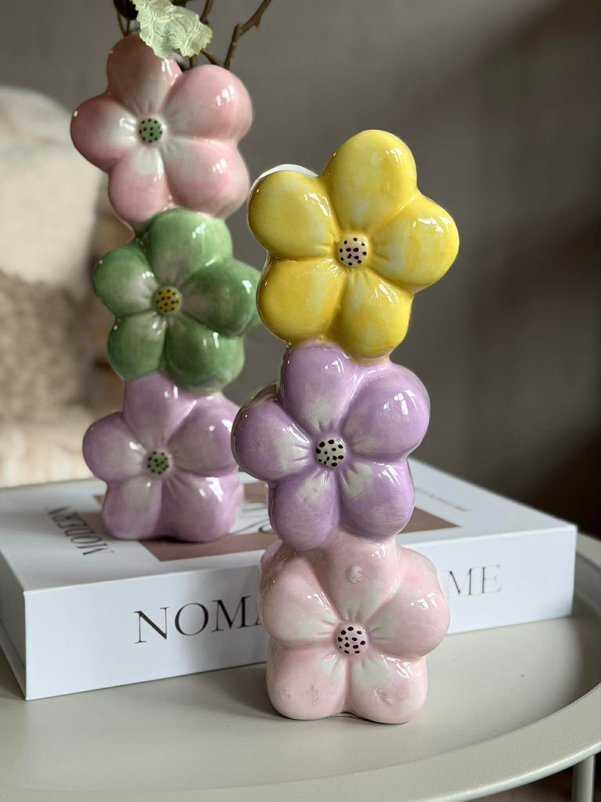 Vase aux fleurs pastel - Color mix