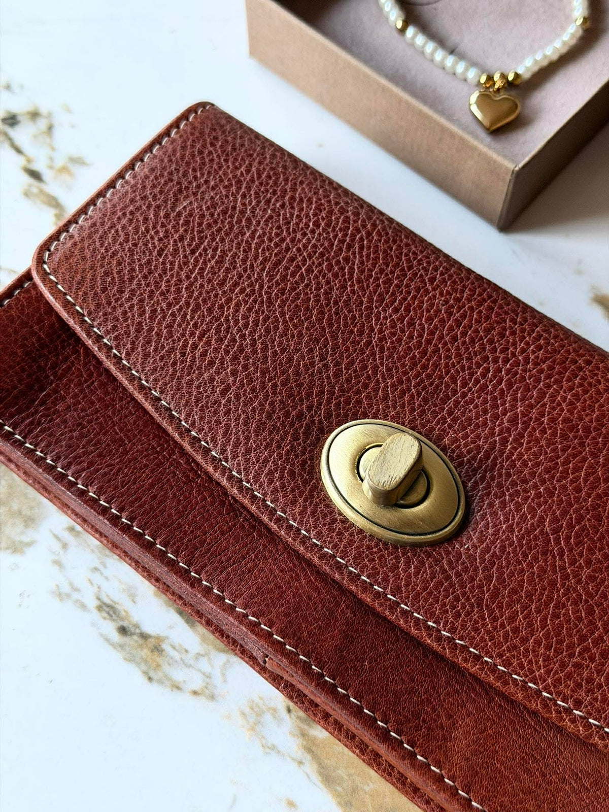 Portefeuille Moa Big Cognac - 2e choix