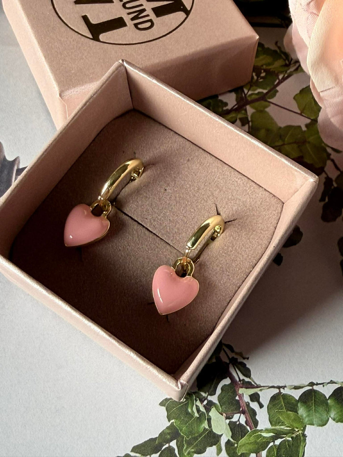 Boucles d’oreilles Dina - plaqué or Rose
