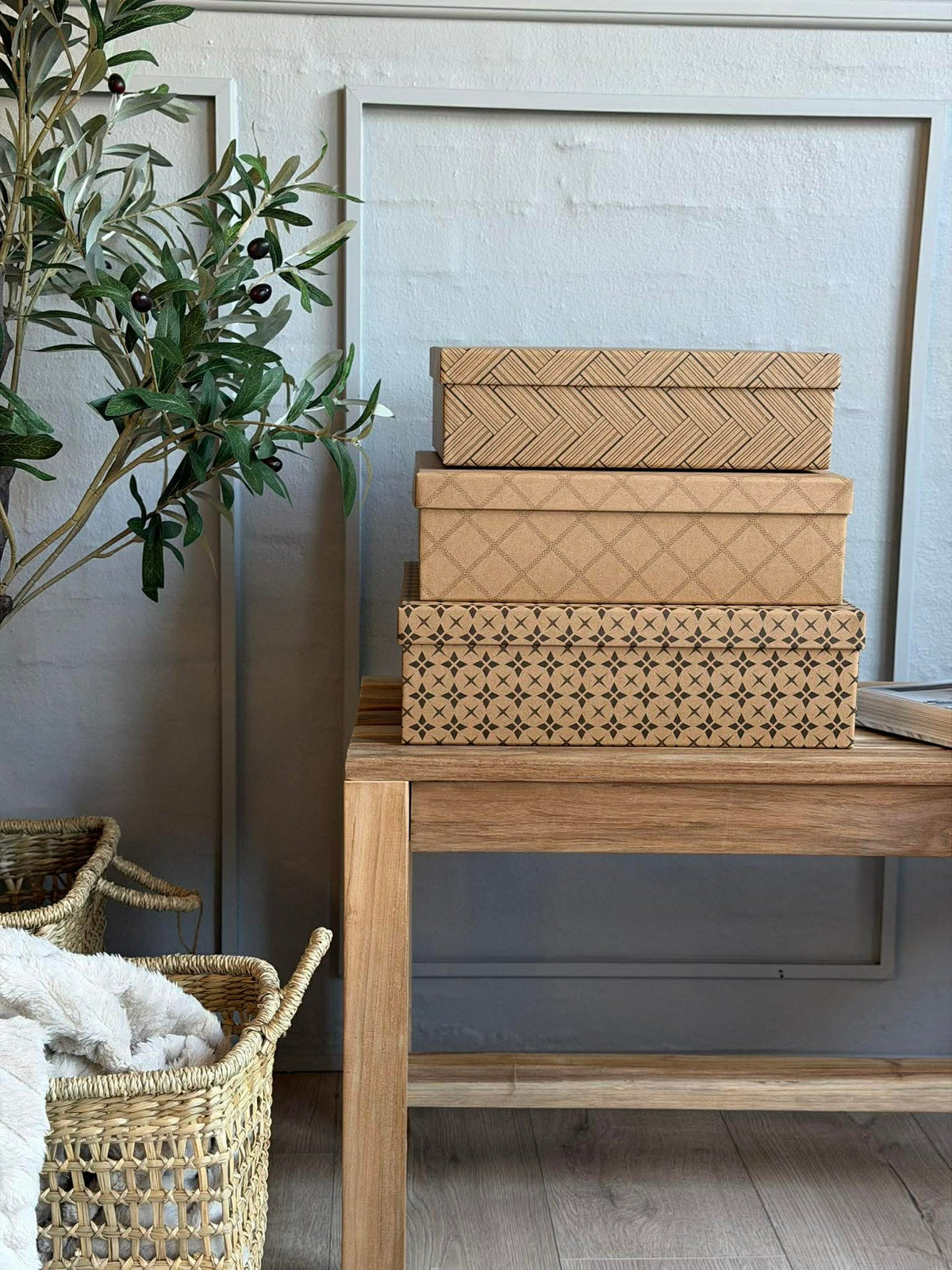 Boîtes de rangement - lot de 3 pièces