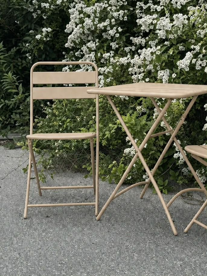 Ensemble bistrot - Beige garden