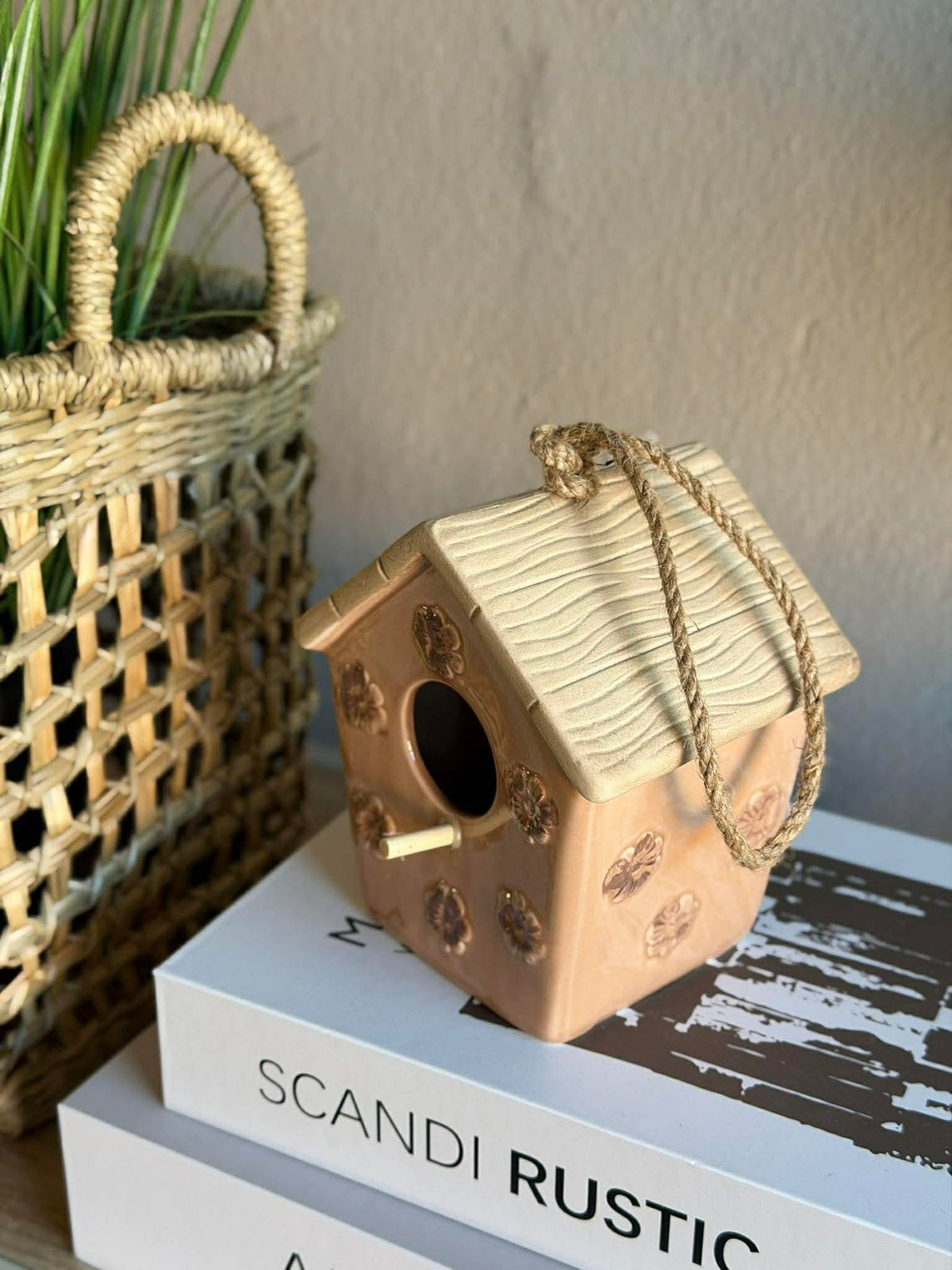 Maisonnette à oiseaux en céramique - Plusieurs couleurs