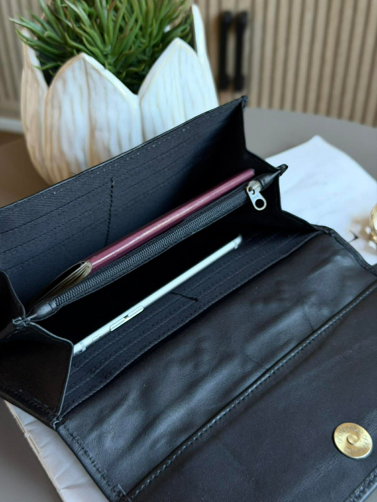 Pochette à clous - LIMA large black