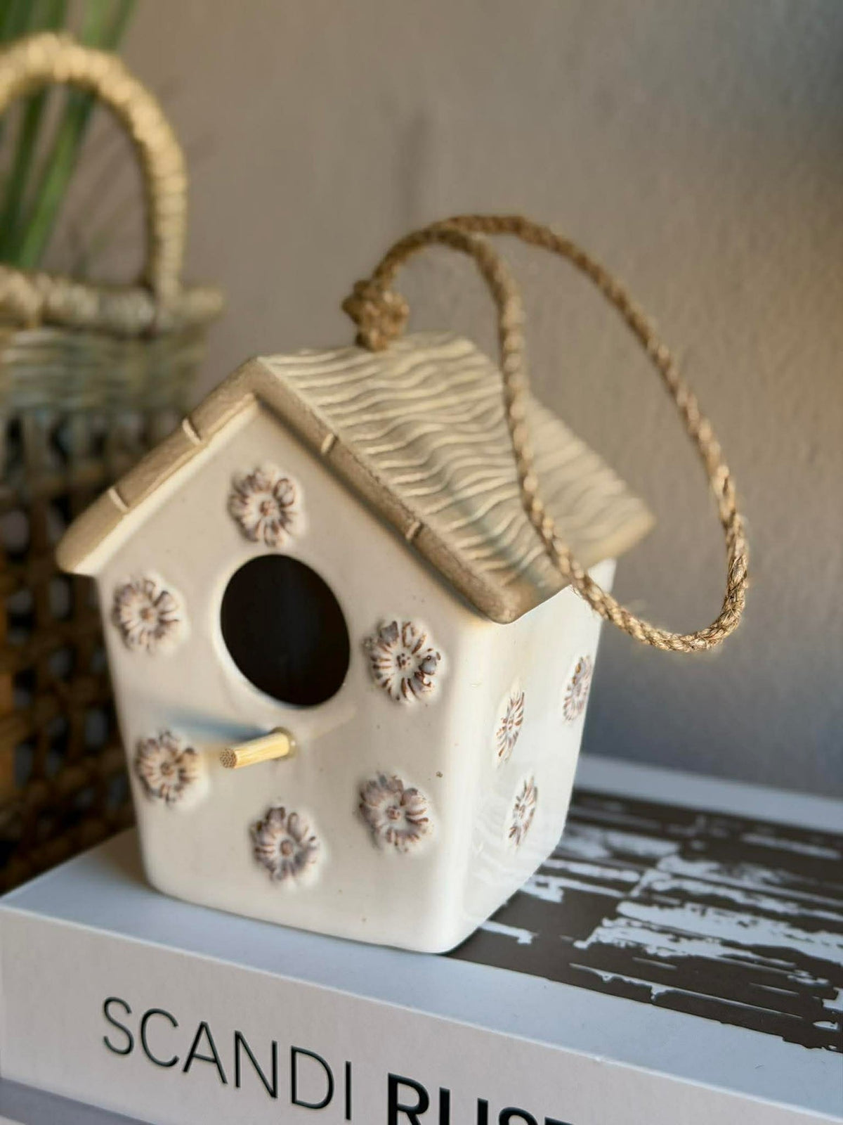Maisonnette à oiseaux en céramique - Plusieurs couleurs