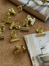 Pince à papier en métal doré - 10 pcs