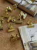 Pince à papier en métal doré - 10 pcs