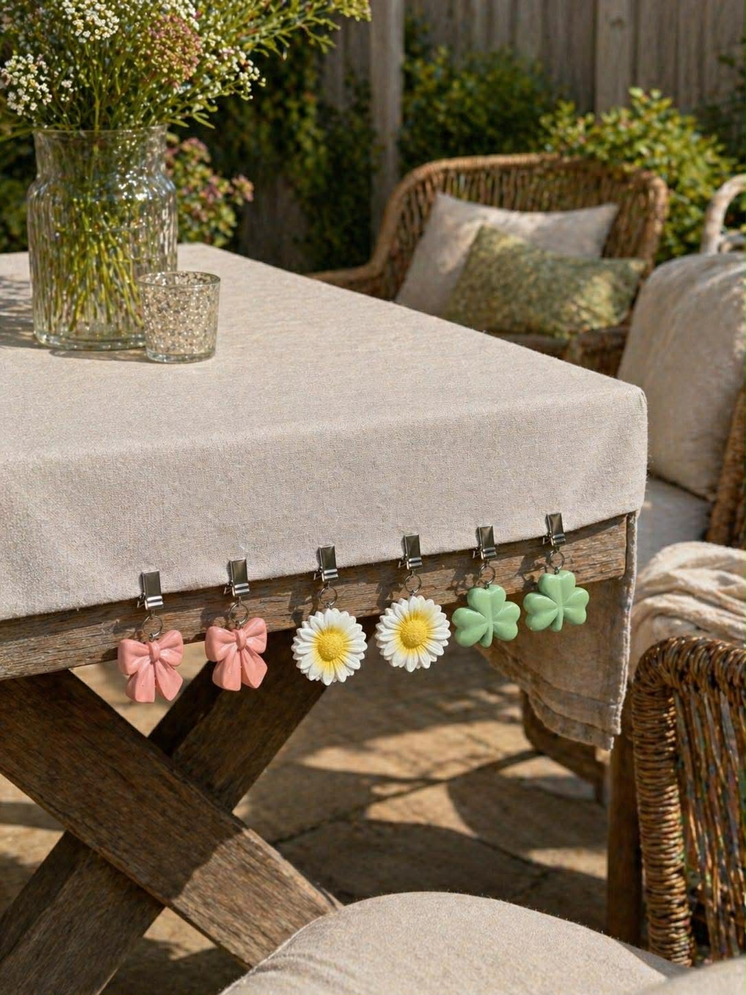 Pinces à nappe lestées - 6 pièces
