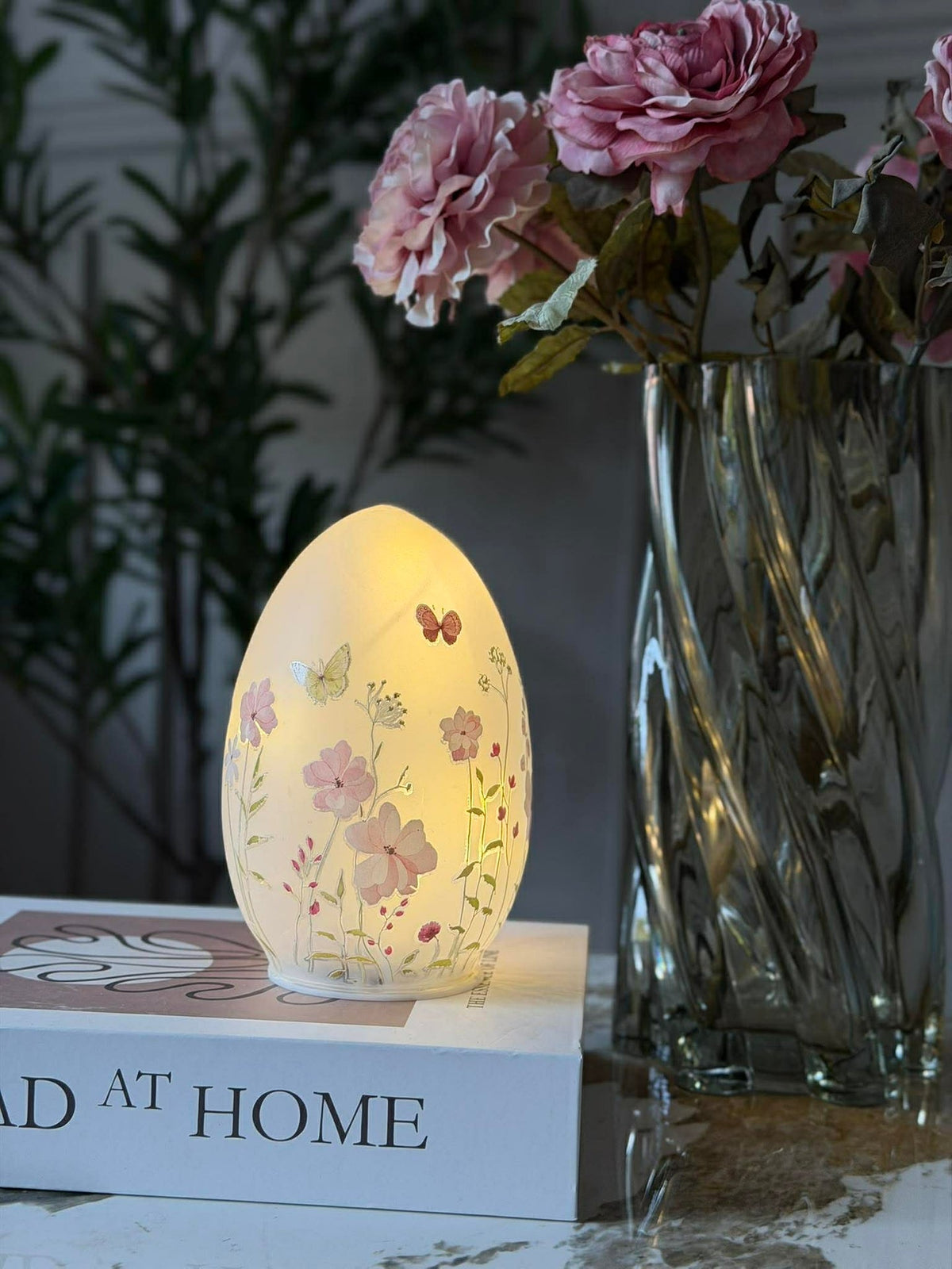 Lampe LED à fleurs