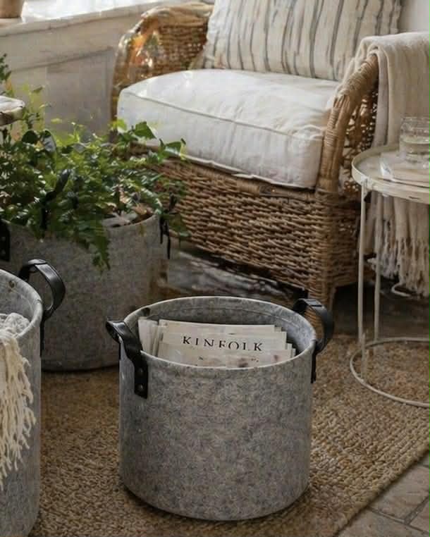 Set de 4 paniers de rangement