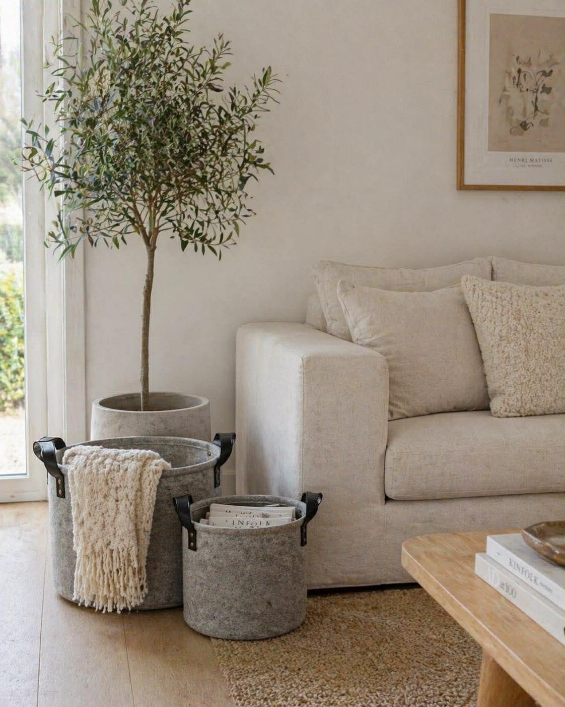 Set de 4 paniers de rangement