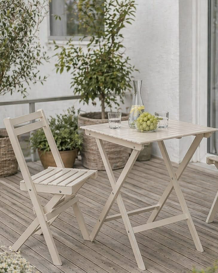 Ensemble bistrot - acacia sable