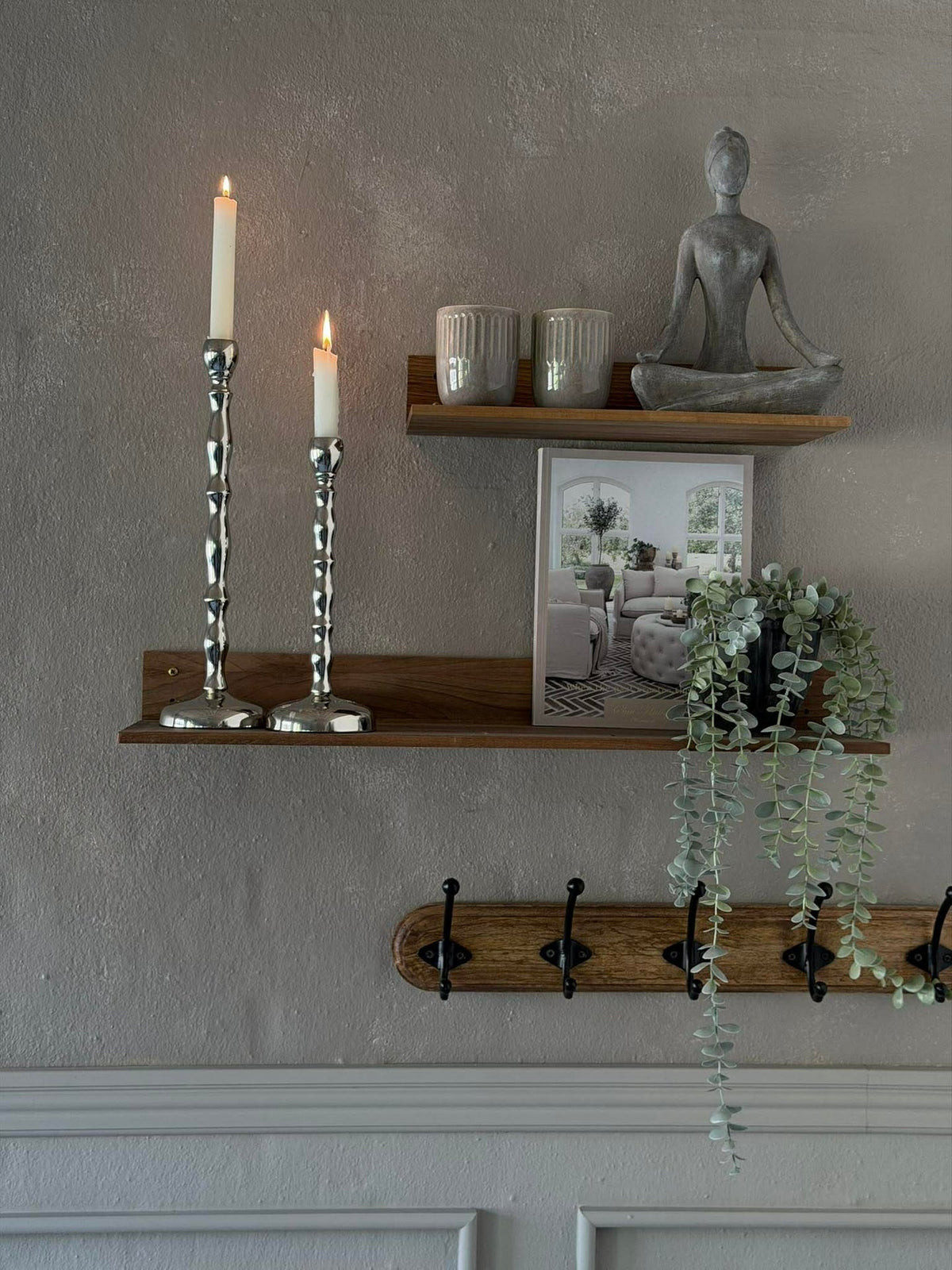 Chandelier Silver pour cierges - plusieurs tailles