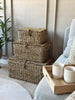 Paniers de rangement avec couvercle - Lot de 3
