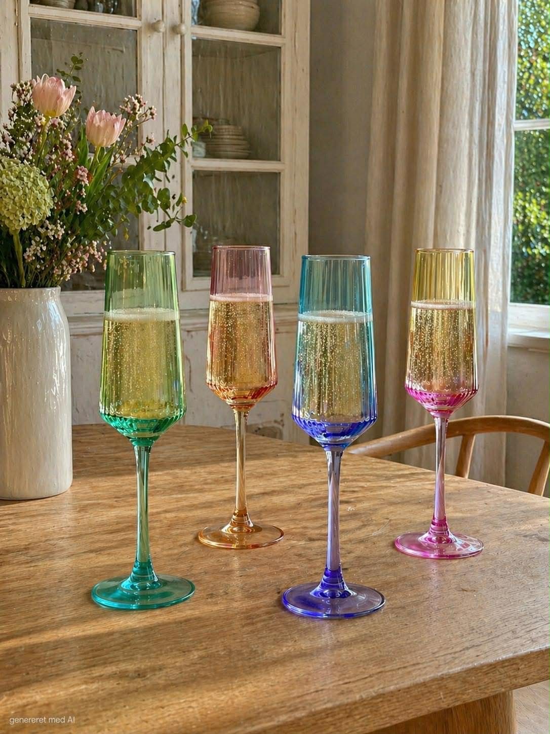 Verres à champagne Aurora - Color MIX