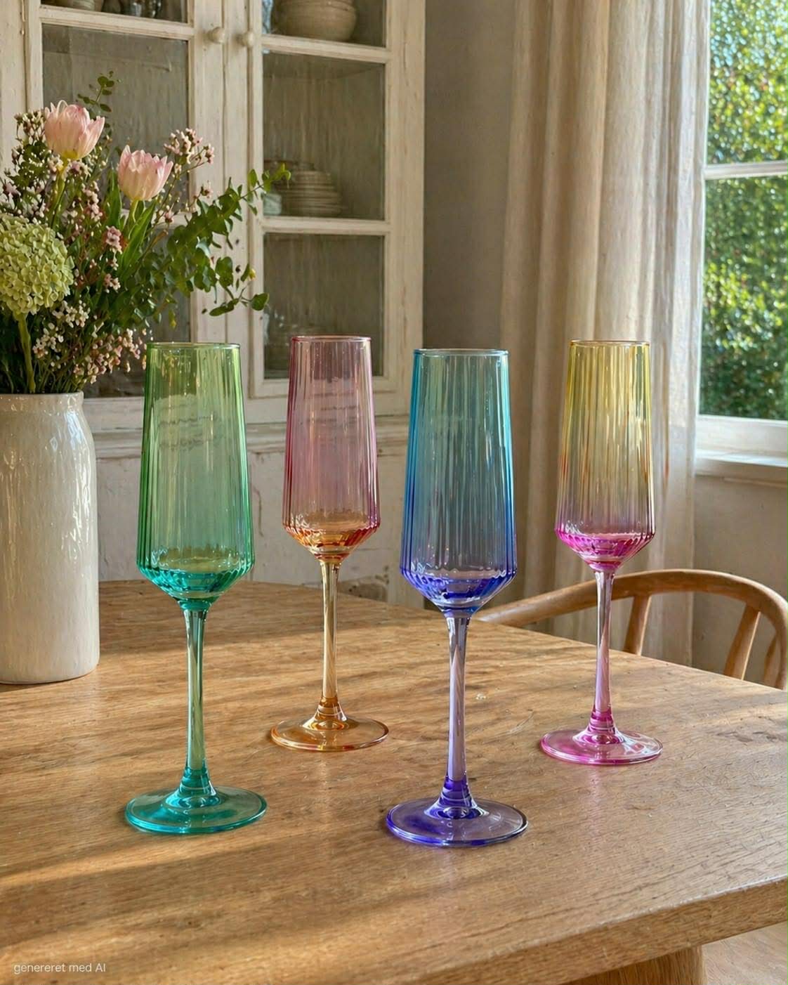 Verres à champagne Aurora - Color MIX