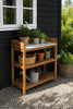 Table pour plantes en acacia