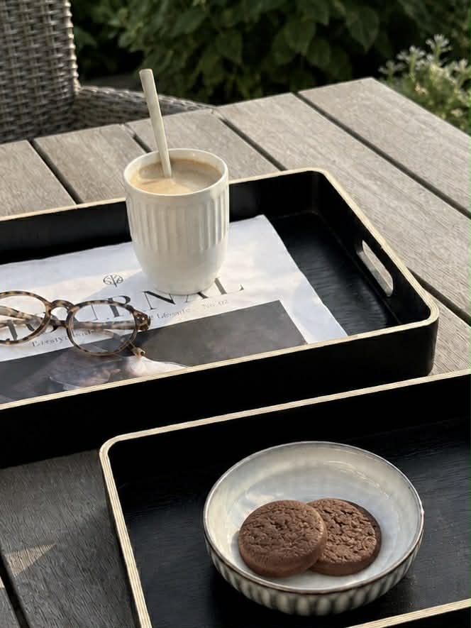Plateau black wood - plusieurs tailles