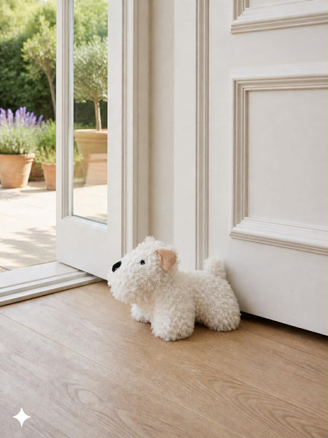 Butée de porte peluche Chien - Plusieurs couleurs
