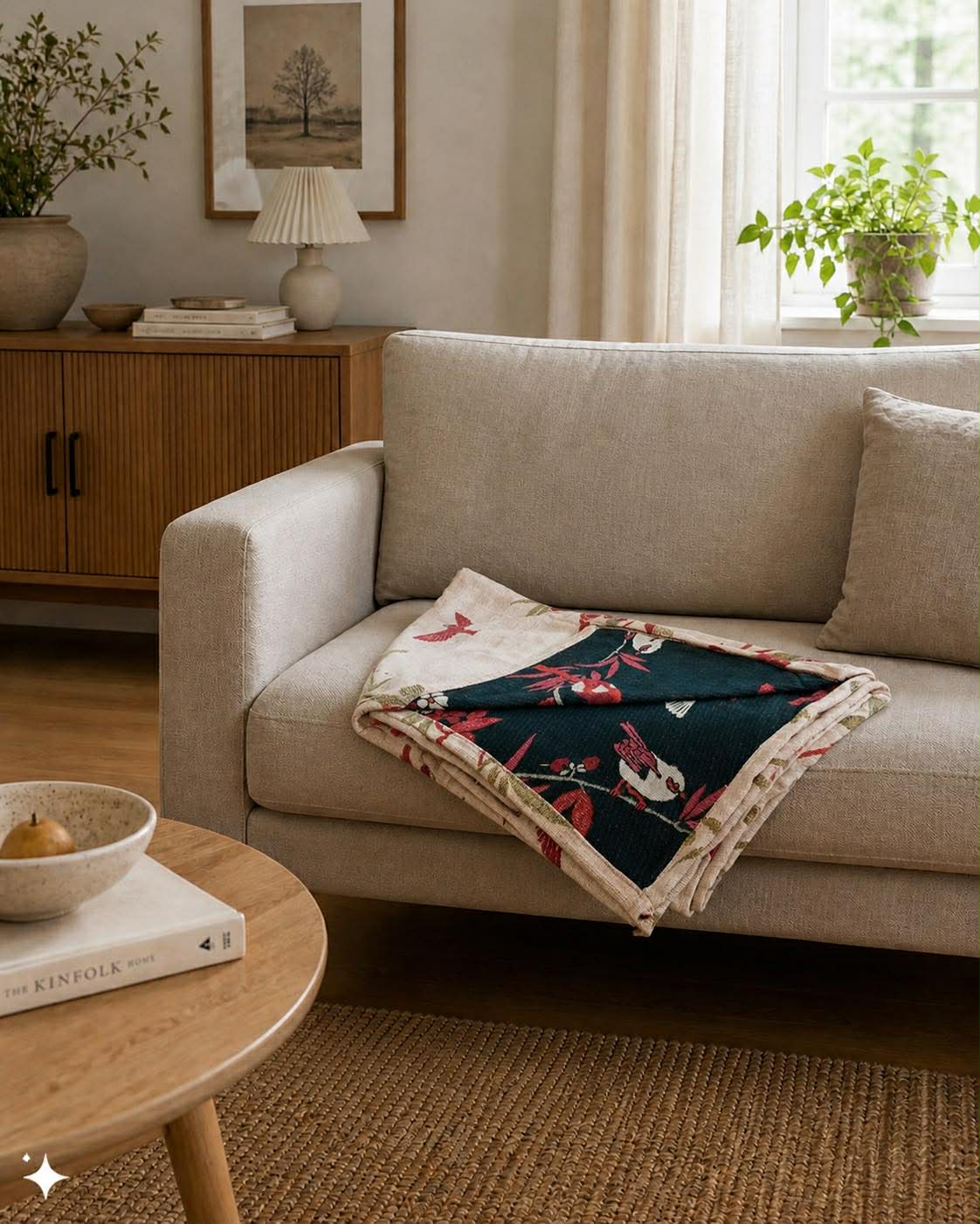 Plaid JACQUARD - oiseaux