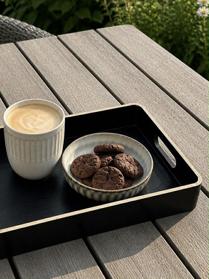 Plateau black wood - plusieurs tailles