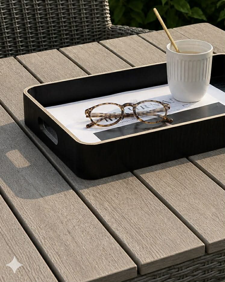 Plateau black wood - plusieurs tailles